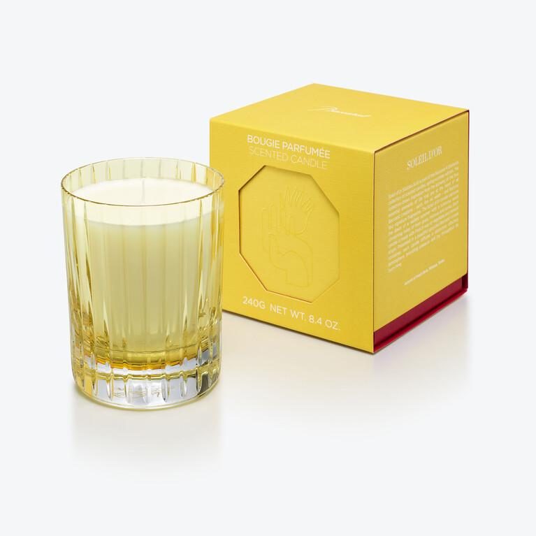 四大元素香氛蜡烛 Soleil D'Or Baccarat, 黄色蜡制成