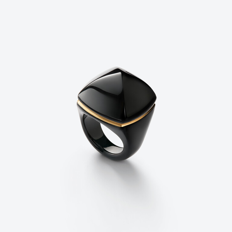 M&eacute;dicis Pop Ring Baccarat in Black Crystal