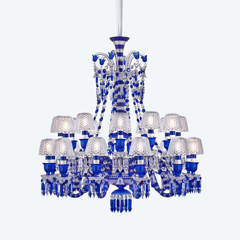 Zénith Faunacrystopolis Chandelier Blue (24L) 
