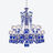 Zénith Faunacrystopolis Chandelier Blue (24L) 