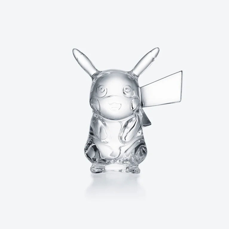 Pok&eacute;mon Small Pikachu Figurine Baccarat in Crystal Clear View 1