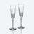 Fl&ucirc;tes Harcourt Eve Baccarat, Fl&ucirc;te &agrave; champagne en Cristal Clair