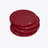 Octogone Coasters x4 Baccarat in Lacquer Red