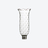 Verrines Tulipe Grain de Riz Bord Feston Baccarat en Cristal Clair