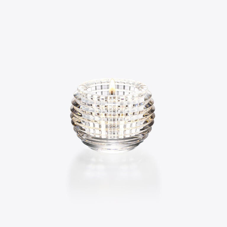 アイ キャンドルホルダー Baccarat、クリアのクリスタル製