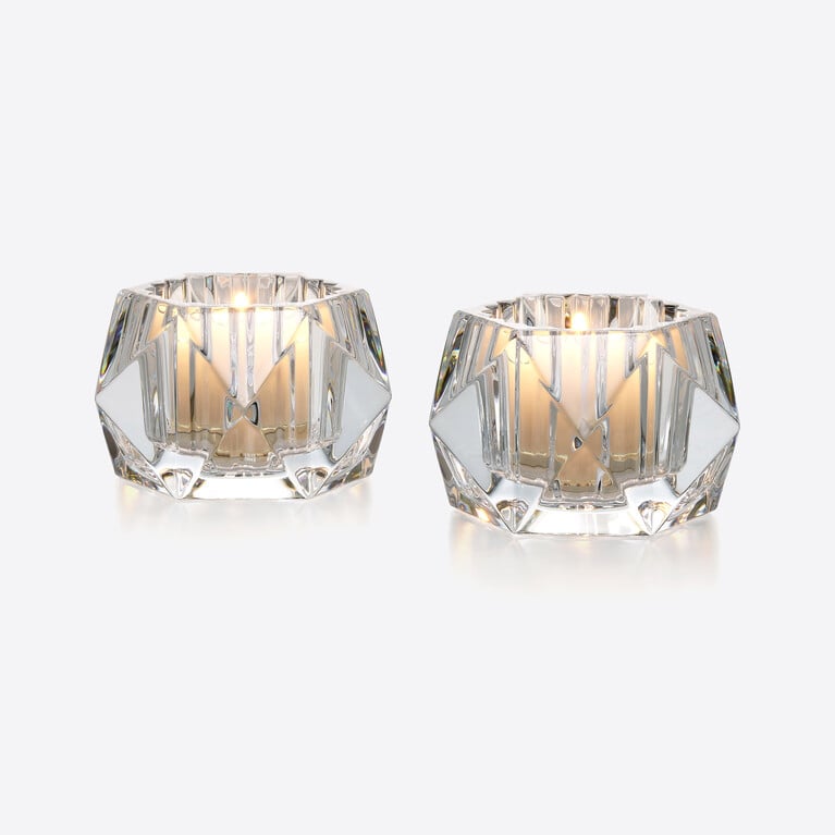 Louxor Votives x2 Baccarat in Crystal Clear