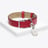 Louxor Halsband L Baccarat in Rotem Leder