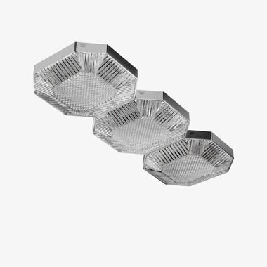 Octogone Ceiling Unit (3L) Baccarat in Clear Crystal