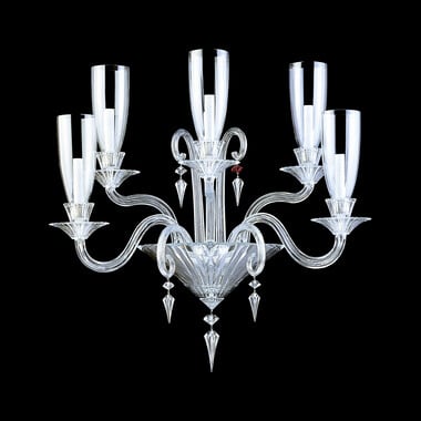 Mille Nuits Wall Unit Hurricane Shades (5L) Baccarat in Crystal Clear