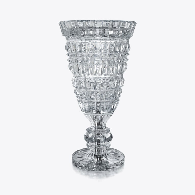 New Antique Monumental Vase Baccarat in Crystal Clear