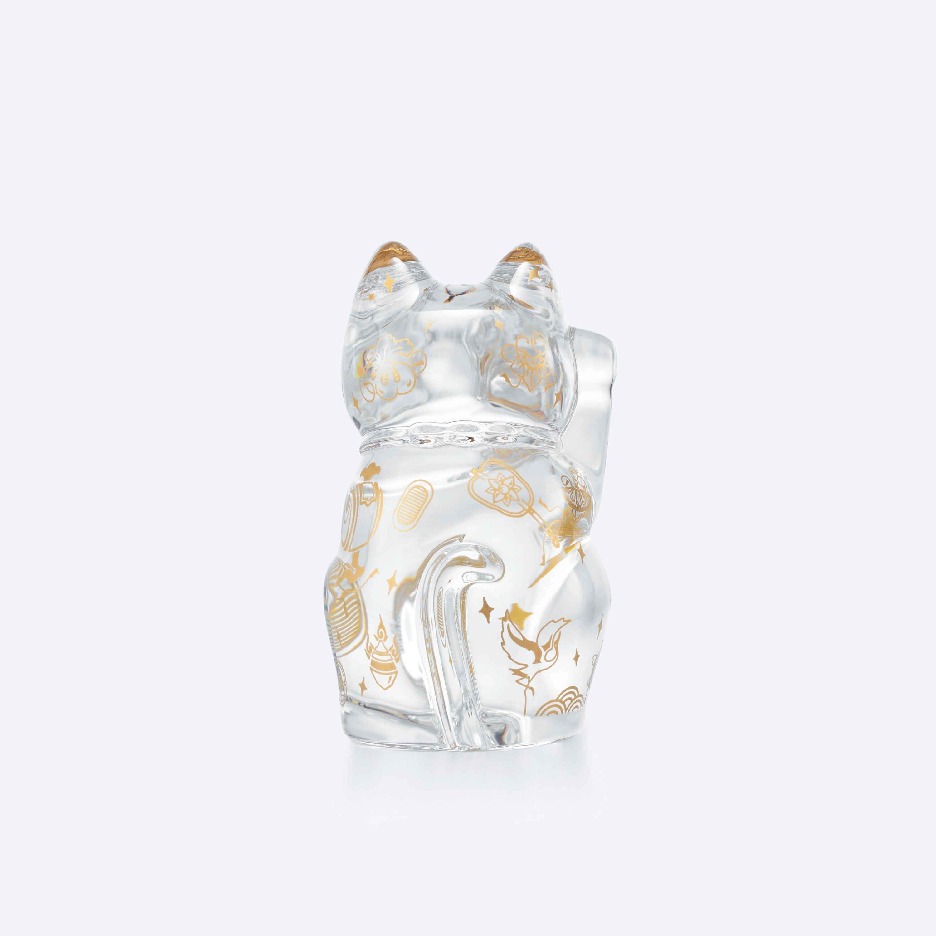 lachineuse - Grand Maneki Neko Doré avec Bras Mobile - Statue Chat lachineuse - Grand Maneki Neko Doré avec Bras Mobile - Statue Chat