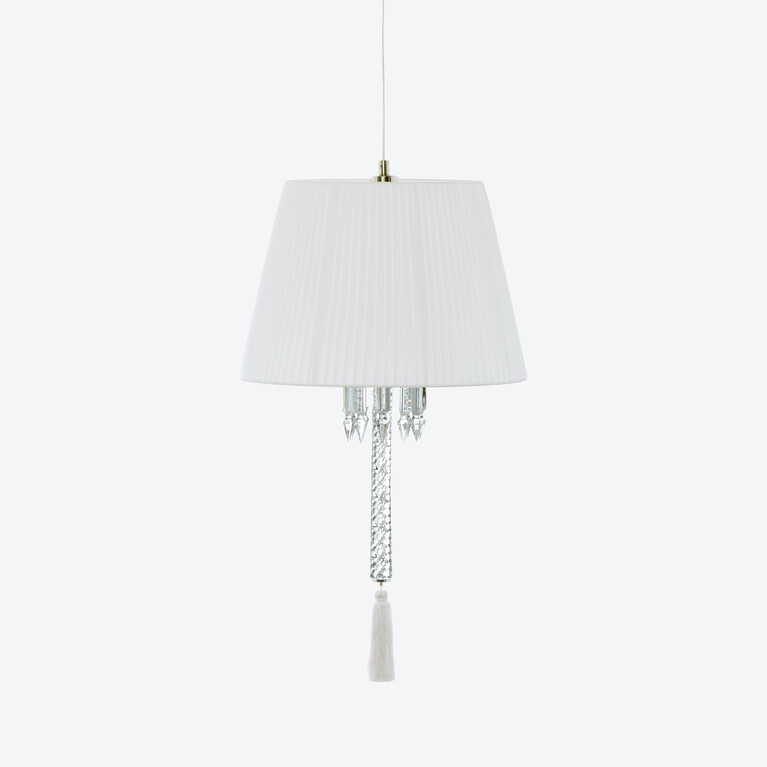Suspension Torch Baccarat en Cristal Blanc