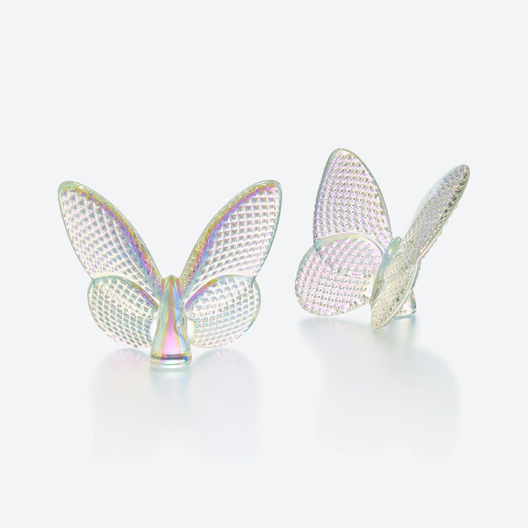 Lucky Butterfly Baccarat in Clear Crystal