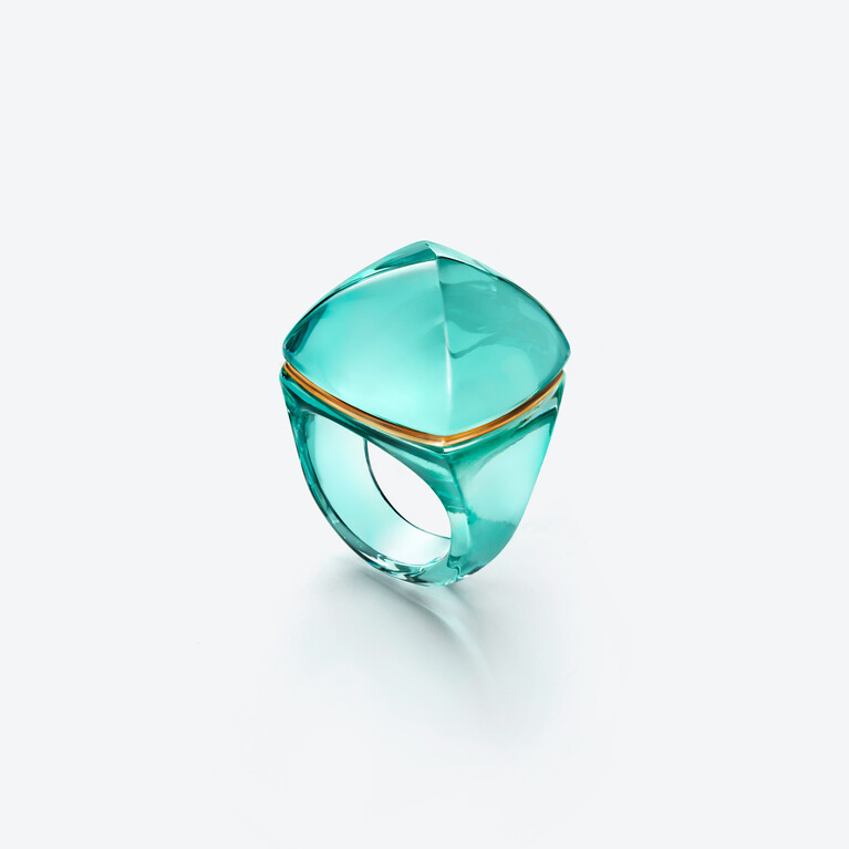 M&eacute;dicis Pop Ring Baccarat in Crystal Blue View 1