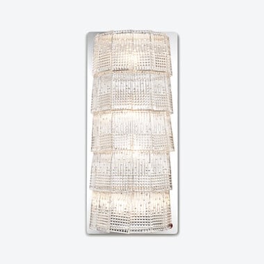 Tuile De Cristal Piccadilly Wandleuchte (4L) Baccarat in Klarem Kristall