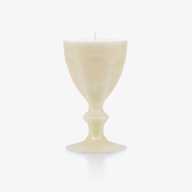 Vela de cristal Harcourt Baccarat en Cera White