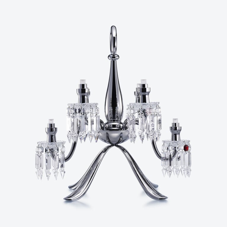 Z&eacute;nith Nomade Chandelier (06L) Baccarat in Crystal Silver View 2