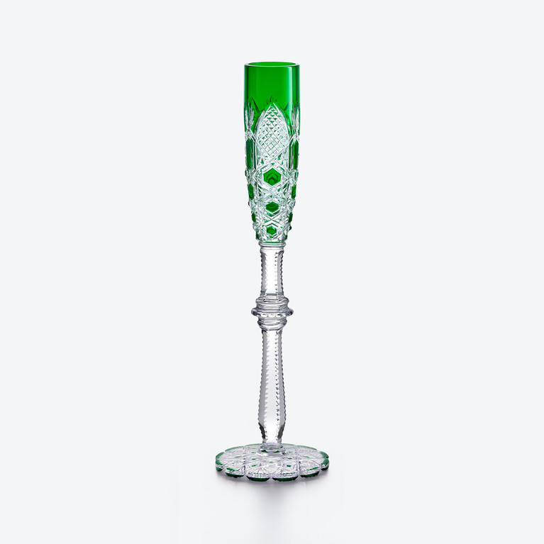 Tsar Vodka Glass Baccarat, Shot glass in Crystal Green