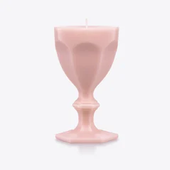 Select Harcourt Glass Candle Baccarat in Wax Pink