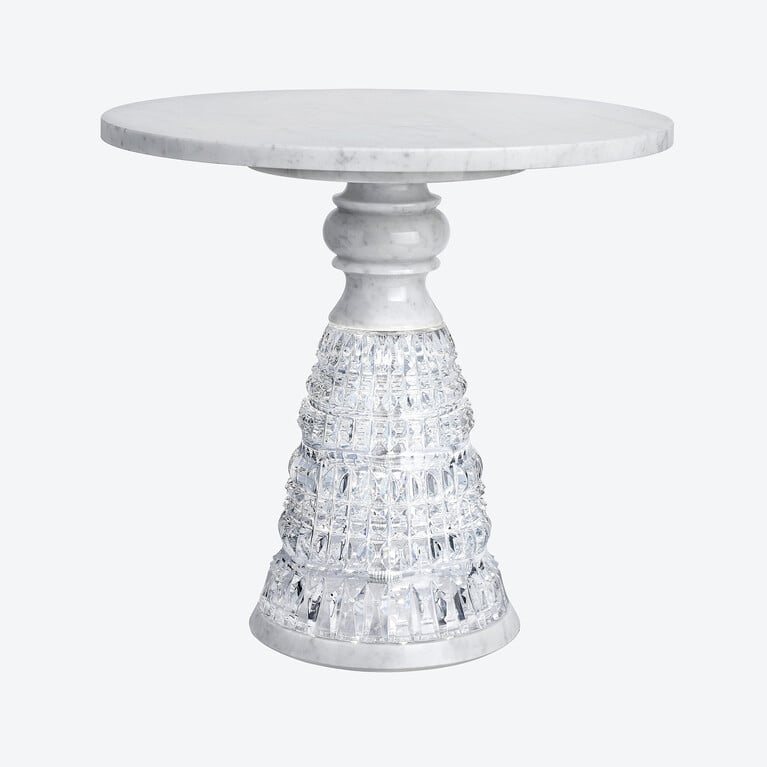 NEW ANTIQUE TABLE 马塞尔·万德斯工作室设计新古董桌子 Baccarat, 透明水晶制成