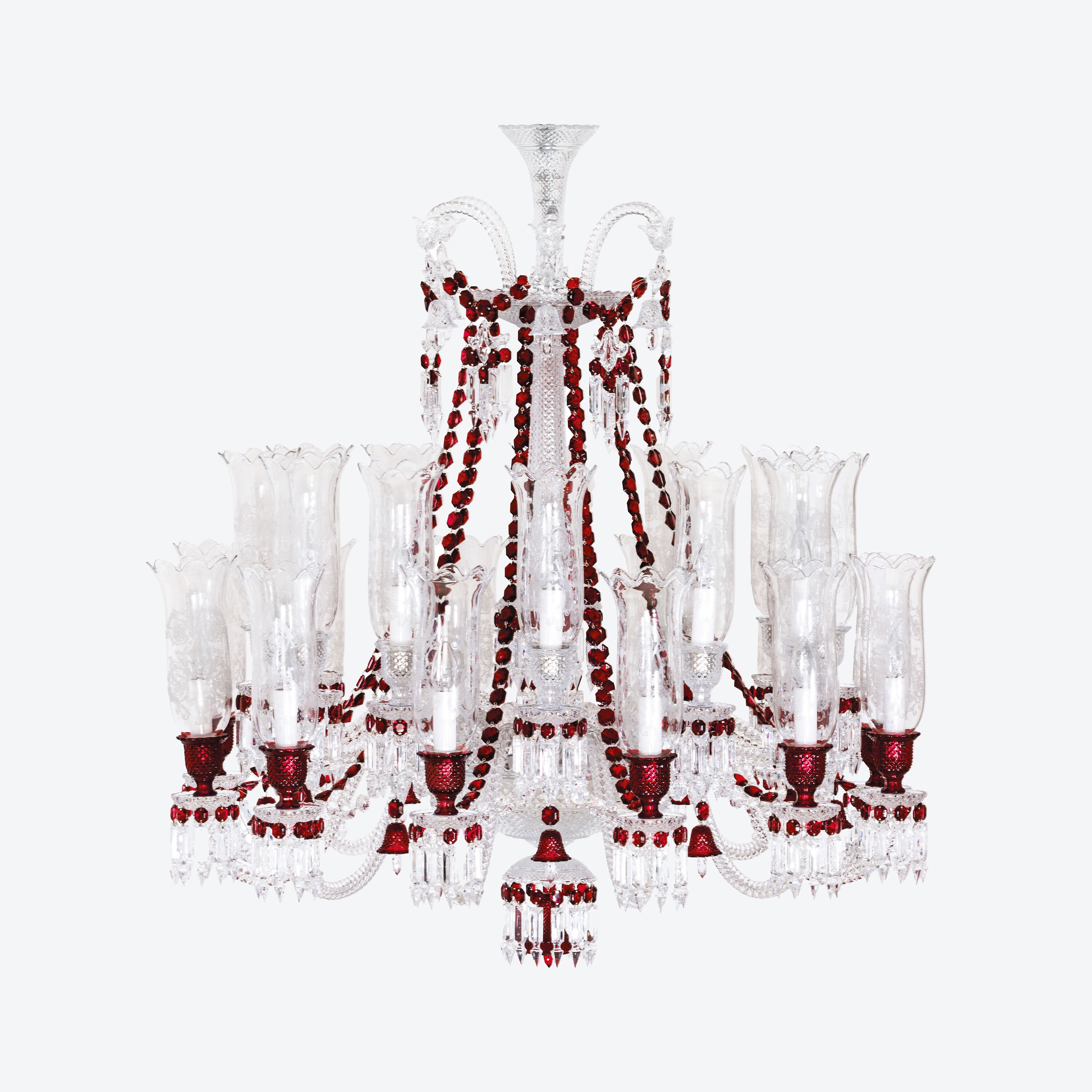 Zénith Chandelier Red (24L) | Baccarat International