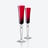 Mille Nuits Flutissimo Flutes Baccarat, Champagne flute in Crystal Red