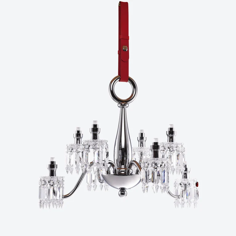 مصباح "زينيث نوماد" (8 لمبات) Baccarat من كريستال فضي عرض 3