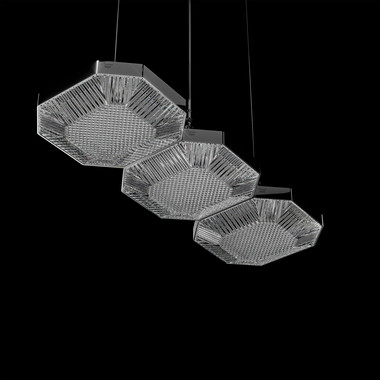 Octogone Ceiling Lamp (3L) Baccarat in Clear Crystal