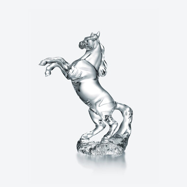 Pegase Horse Sculpture Clear Baccarat