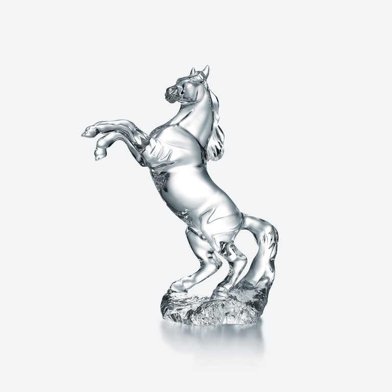 Pegase Horse Sculpture Clear Baccarat