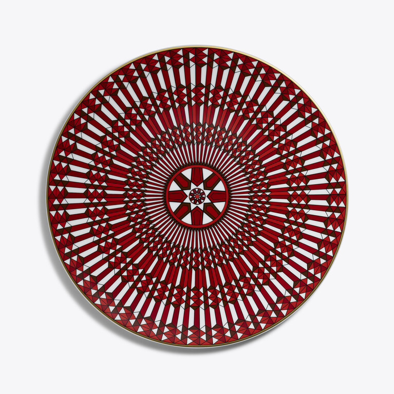 아르카디아 차저 플레이트(Arcadia Charger Plate) Baccarat, 레드 도자기로 만든 보기 1