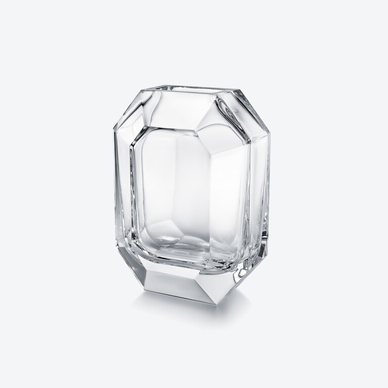 Octogone Vase Clear Baccarat