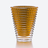 Eye Oval Vase XL Baccarat in Crystal Yellow