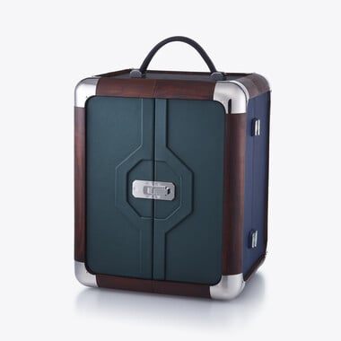 Malle Octogone Louxor Baccarat en Cuir Multicolore