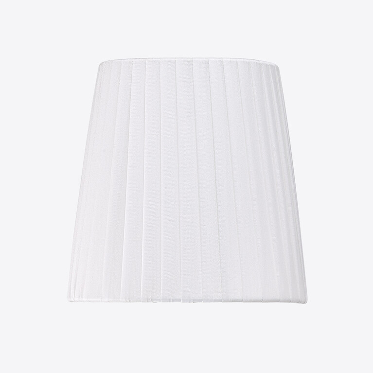 Z&eacute;nith Nomade Lampshades L Baccarat in Taffeta White View 1