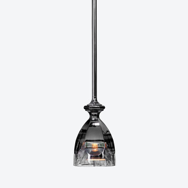 Suspension Harcourt Hic ! Baccarat en Cristal Argent