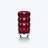 Louxor Round Vase S Red Baccarat