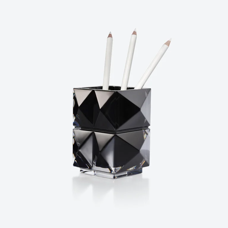 Louxor Pencil Holder Baccarat in Crystal Black View 1