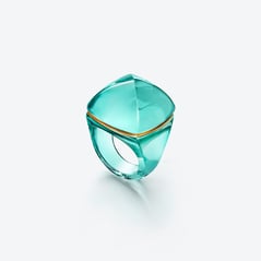 Select Bague M&eacute;dicis Pop Baccarat en Cristal Bleu