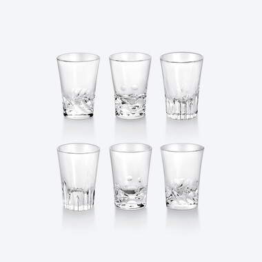 白酒歡聚套裝 Baccarat, 透明水晶的烈酒杯