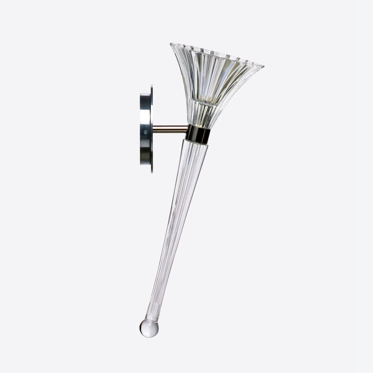 Mille Nuits Fackel Wandleuchte (1L) Baccarat in Klarem Kristall Siehe 1