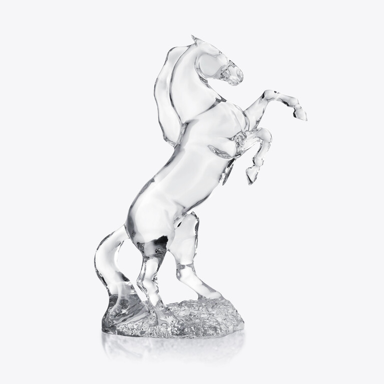 Maximus Horse Sculpture Baccarat in Clear Crystal