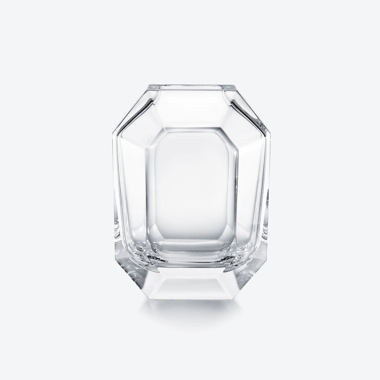 Vase Octogone Baccarat en Cristal Clair Voir 2