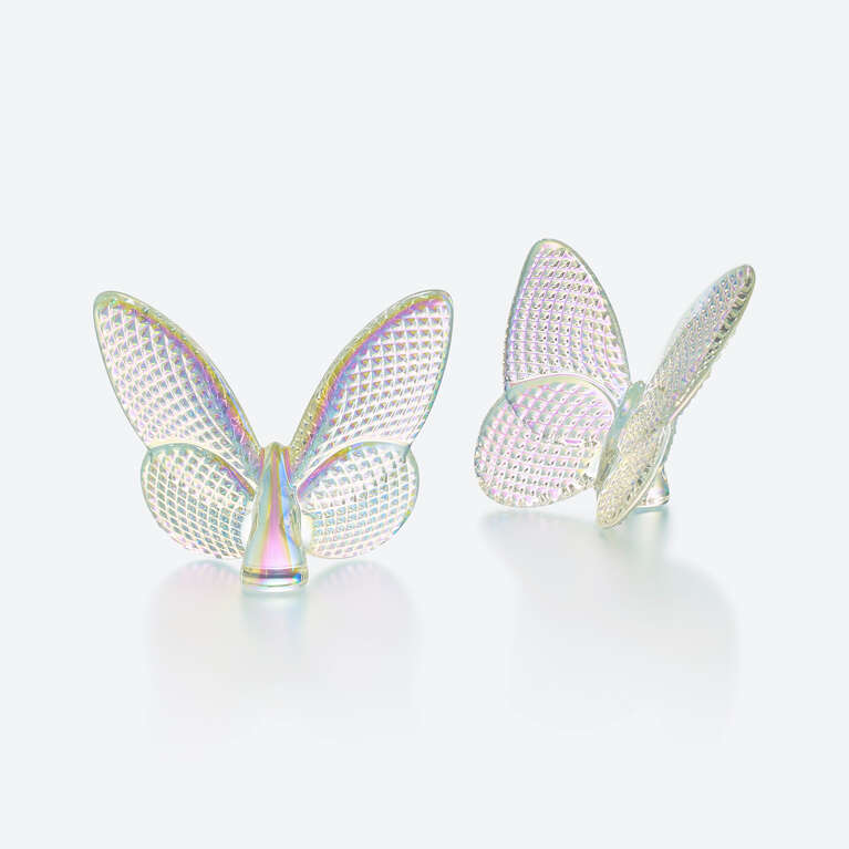 Lucky Butterfly Iridescent Clear