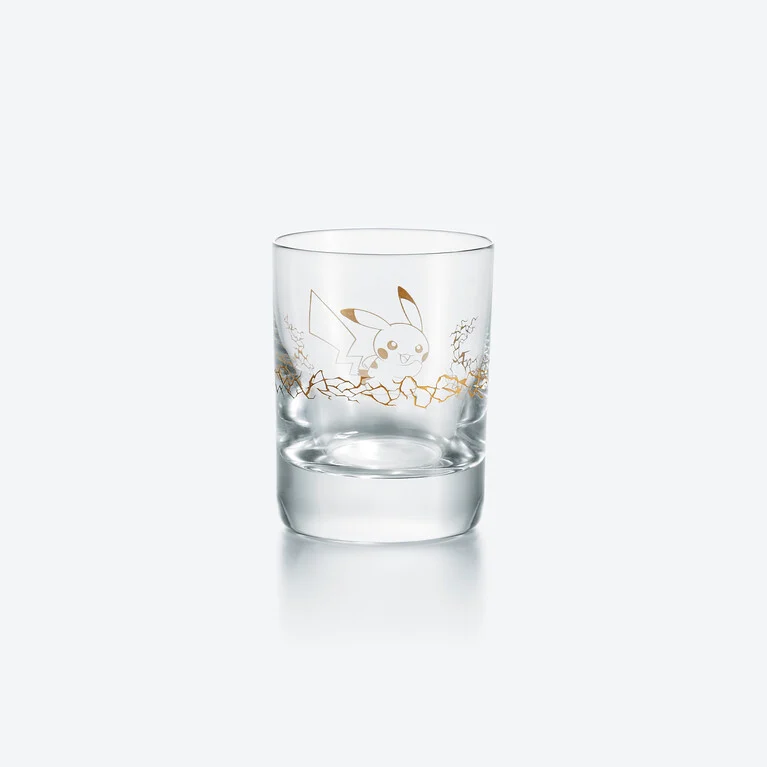 Pikachu Lightning Gold Tumbler Baccarat, Spirit glass in Crystal Gold View 2