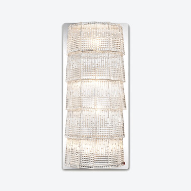 Tuile de Cristal Wall Unit Frozen Baccarat in Crystal Clear