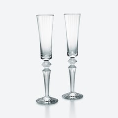 Select Mille Nuits Flutissimo Flutes Baccarat, Champagne flute in Crystal Clear