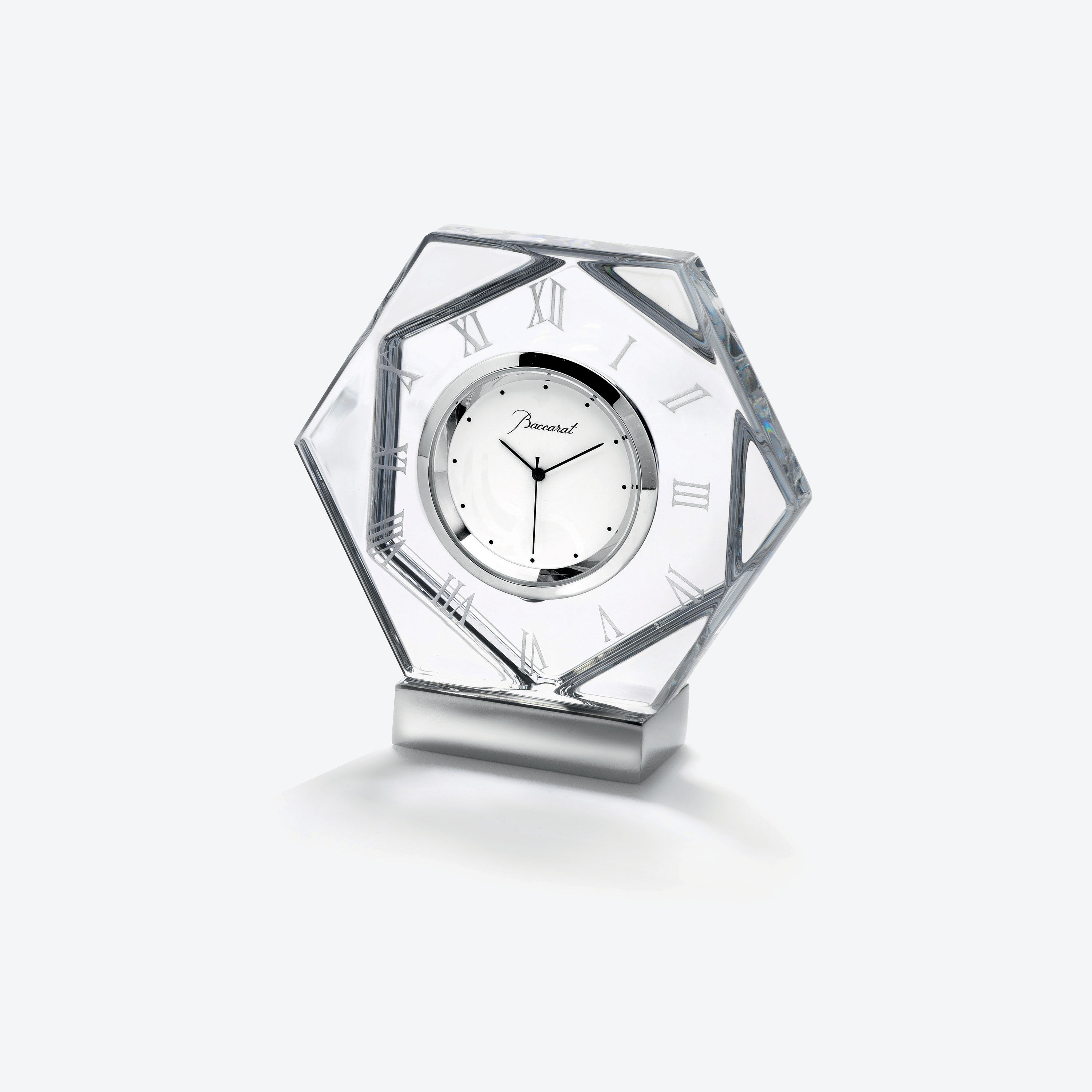 Ⴤ959ꕤ美品☆Baccarat バカラ クリスタル 置時計 アビス クォーツ Ⴤ959ꕤ美品☆Baccarat バカラ クリスタル 置時計 アビス