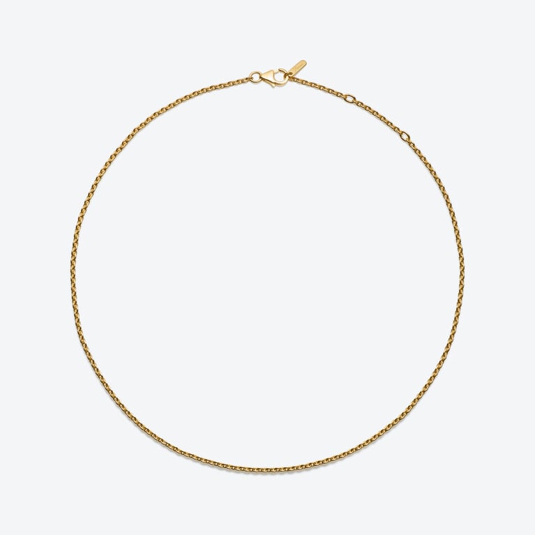 Cha&icirc;ne Courte For&ccedil;at Baccarat en Argent plaqu&eacute; or 18 carats Argent