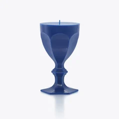 Select Harcourt Glass Candle Baccarat in Wax Blue